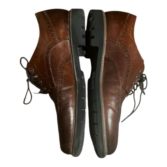 Clarks Wingtip Oxford – Brown Leather, Men’s Size 10.5 - Picture 4 of 7